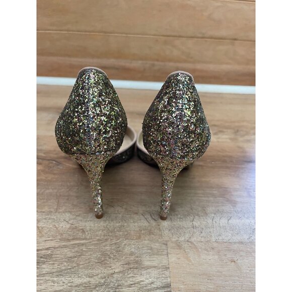 NWT Jessica Simpson Womens Glitter Pointed-Toe Stiletto Heels 9.5 - Picture 5 of 11